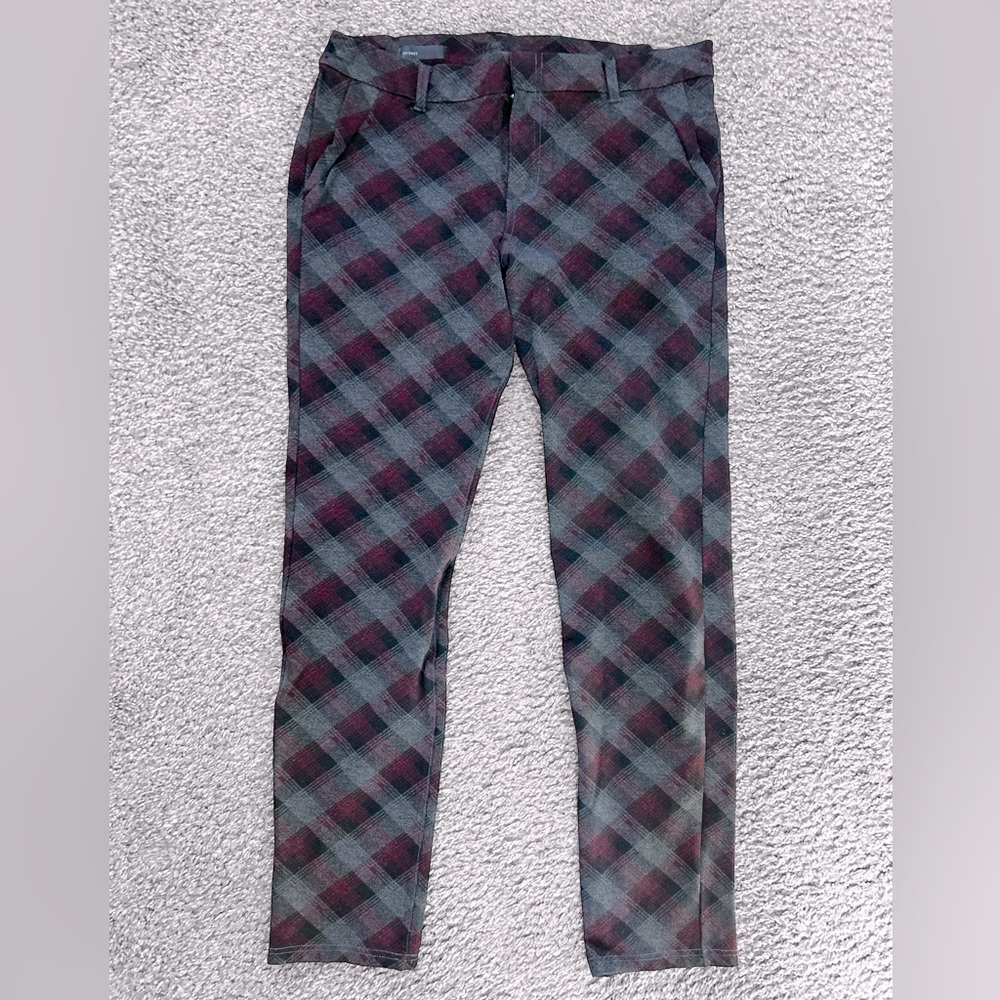 Skinny Plaid Pants